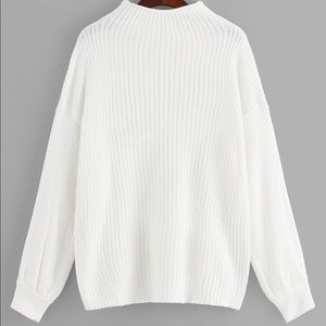 White Knitted Sweater